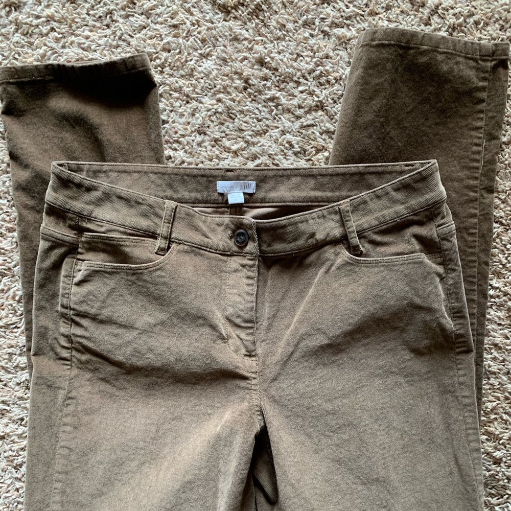 j.jill corduroy pants in soft taupe/brown size 10
